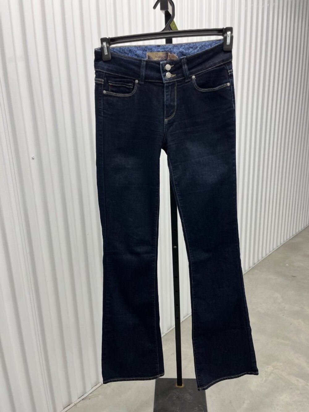 PAIGE Hidden Hills Dark Wash Low Rise Flare Jeans Size 27